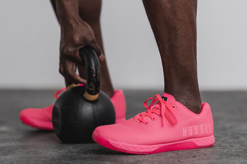 Nobull Neon Pink Men's Trainers Pink | USA J1385P